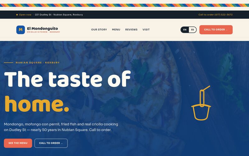El Mondonguito website designed by Steady Stream