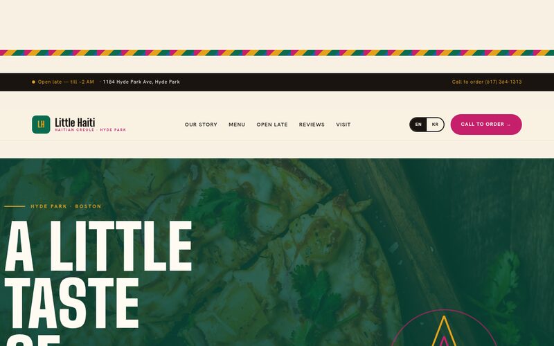Little Haiti Cuisine website designed by Steady Stream
