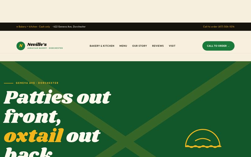 Neville's Bakery website designed by Steady Stream